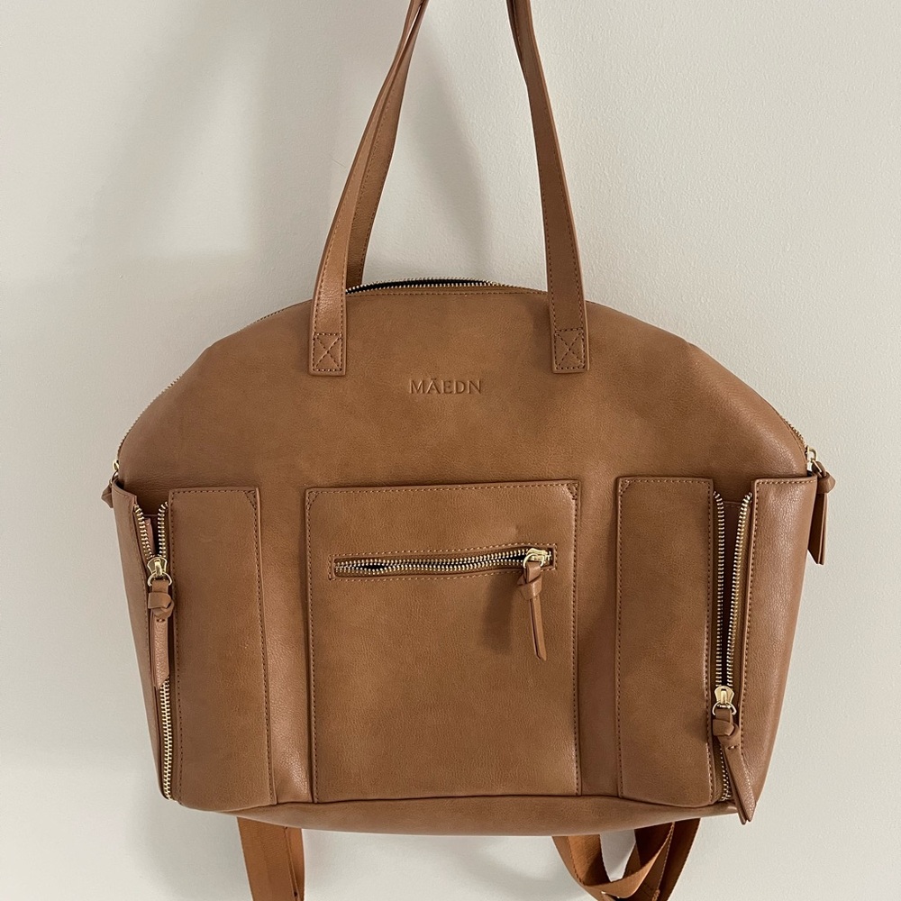 Maedn Camel Carryall Covertible Tote